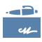 Icon illustration of a bank check
